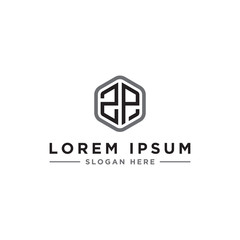 inspiring logo designs for companies from the initial letters of the ZP logo icon. -Vectors