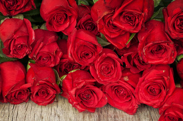 Background with red roses
