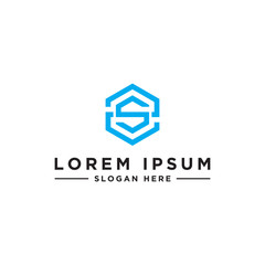 inspiring logo designs for companies from the initial letters of the ZS logo icon. -Vectors