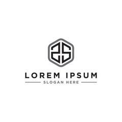 inspiring logo designs for companies from the initial letters of the ZS logo icon. -Vectors