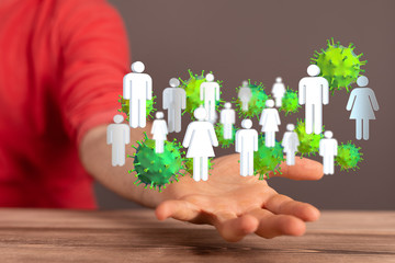 epidemic digital virus  3d protection.