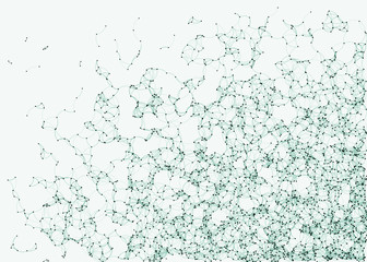 Network Mesh Procedural Art background illustration