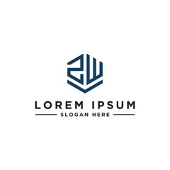 inspiring logo designs for companies from the initial letters of the ZW logo icon. -Vectors