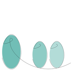 Easter eggs background design. Vector illistration