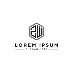 inspiring logo designs for companies from the initial letters of the ZW logo icon. -Vectors
