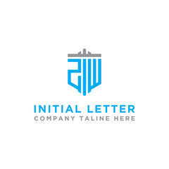 inspiring logo designs for companies from the initial letters of the ZW logo icon. -Vectors