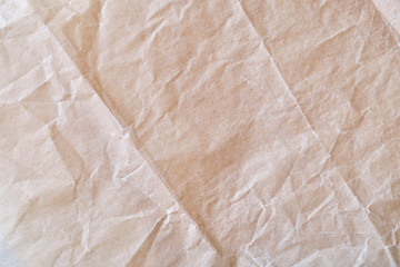 Crumpled Brown Wrapping paper background texture