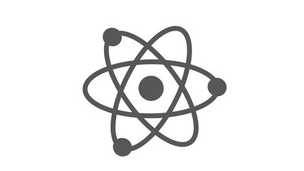 Amazing atom icon on white background,Atom icon,New atom icon - obrazy, fototapety, plakaty