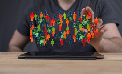 epidemic digital virus  3d protection.