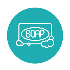 soap bar with foam, block style