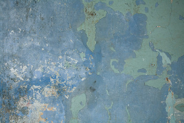 alte Mauer mit blauem Putz