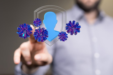 Corona Virus - Microbiology And Virology Concept - 3d Rendering.