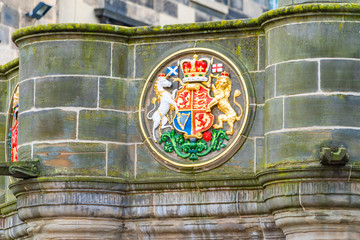 Scotland Edinburgh winter November 17, 2019. City center