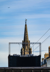 Obraz premium Scotland Edinburgh winter November 17, 2019. City center