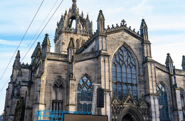 Fototapeta na wymiar Scotland Edinburgh winter November 17, 2019. City center
