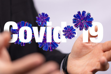 Coronavirus abstract background. Medical Genetics Bacteriological Microorganism..
