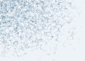 Network Mesh Procedural Art background illustration