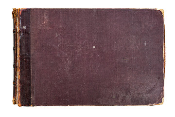Hintergrund, Textur, Template: Alter Buchdeckel aus Leinen