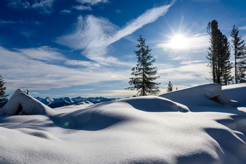 Neve nelle Dolomiti, Passo di Lavazè, Trentino Alto Adige