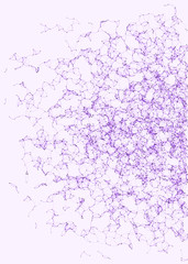 Network Mesh Procedural Art background illustration