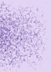 Network Mesh Procedural Art background illustration