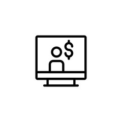 Focus Marketing Sales Analytic Icon, Logo, Vector