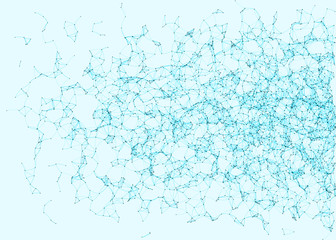 Network Mesh Procedural Art background illustration