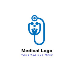 Illustration Medical Logo Template for print and website project