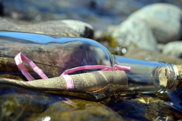 Gestrandete Flaschenpost