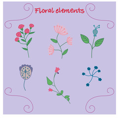 Floral elements