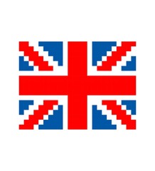 United Kingdom Pixel art flag 
