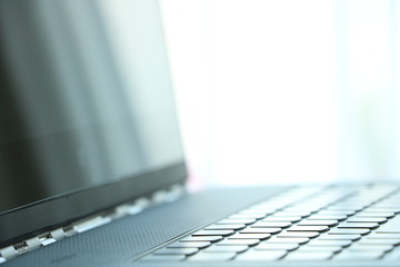 Computer, Tastatur, Schreibtisch, Arbeit, weißer Hintergrund