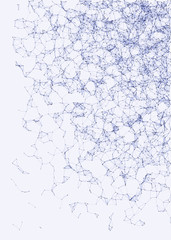 Network Mesh Procedural Art background illustration