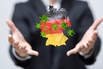 epidemic coronavirus 2019-nCoV 3d  germany