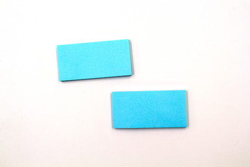 collection of colorful paper note on white background