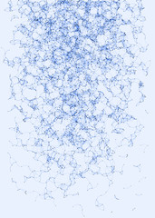 Network Mesh Procedural Art background illustration