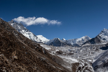 mountains in winter