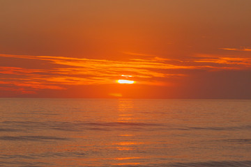 Fototapeta premium sunset over the sea