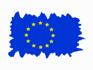 EU flag, creative image, banner