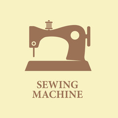 Sewing machine icon vector illustration sign