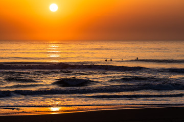 Pacific Ocean sun rise in Japan