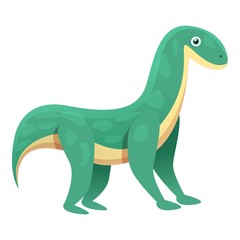 Brontosaurus icon. Cartoon of brontosaurus vector icon for web design isolated on white background