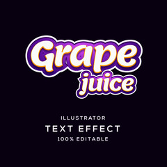 Fototapeta premium Juice text effect