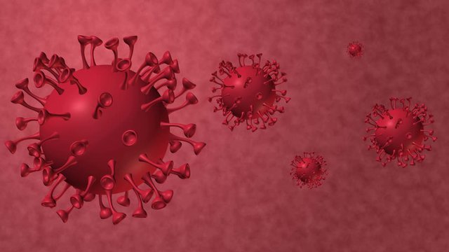 Corona Virus 3D animation Background loop