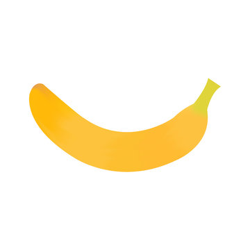 Banana fruit vector illustration with white background