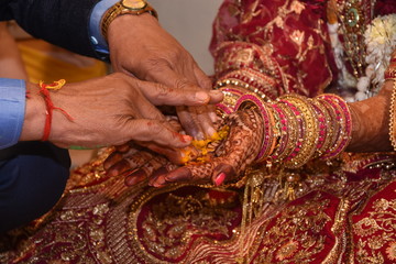 Indian wedding rituals on wedding ceremony