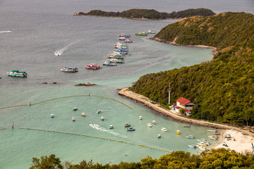 Fototapeta premium aerial view from Koh Larn island