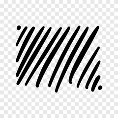 Vector collection of hand drawn underline