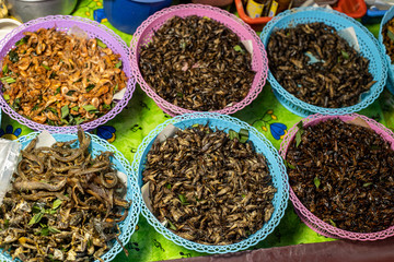 Street food in Koh Larn island in Thailand