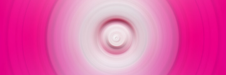 Abstract pink background. Pink concentric circles. Glow in pink space.